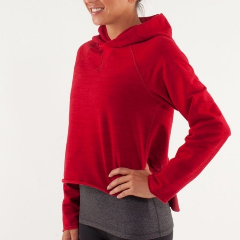 Lululemon red sweatshirt